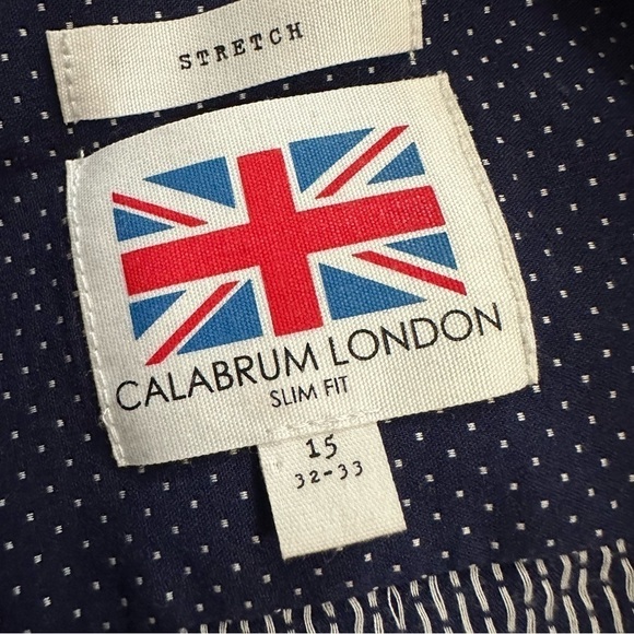 Calabrum London Stretch Slim Fit 15 ,32-33 - Picture 2 of 4